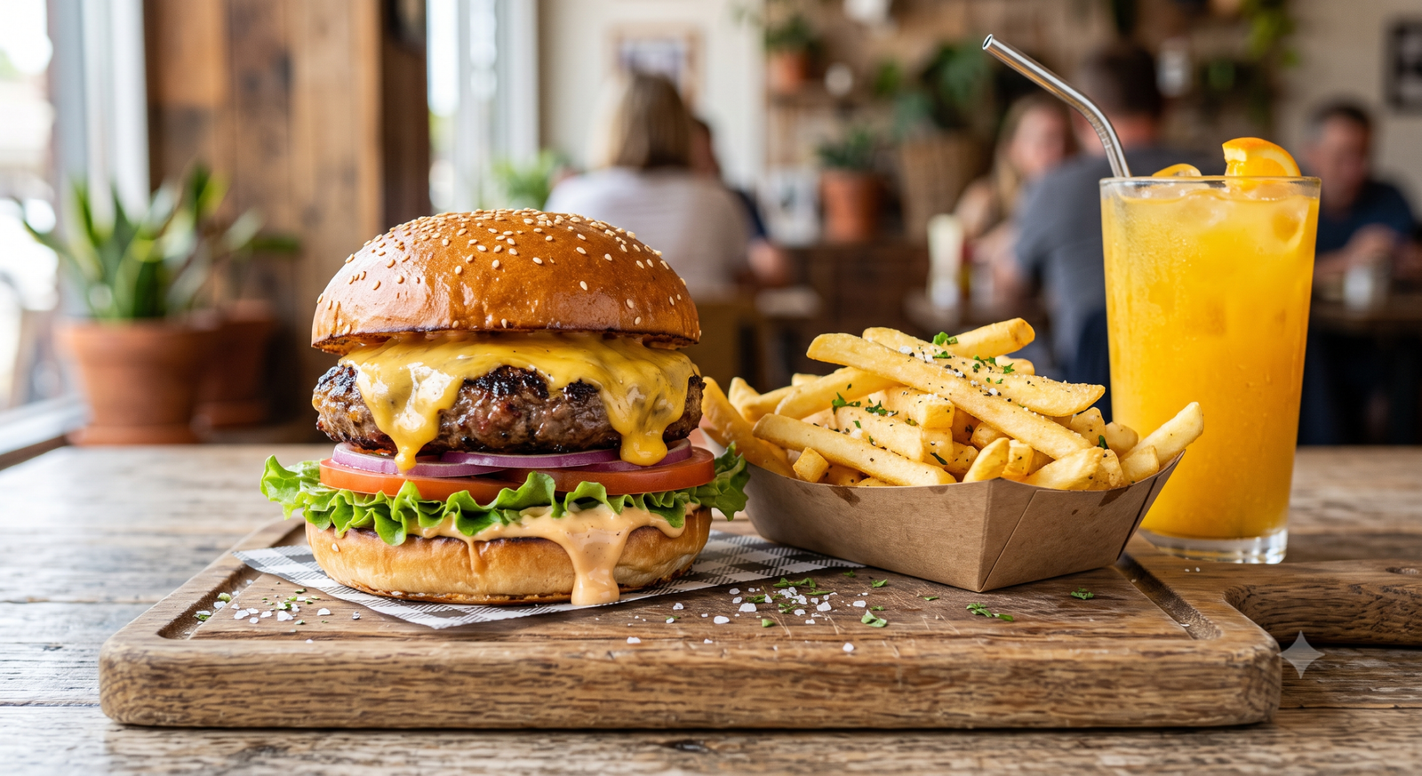 Cheese Burger Lunch Deal