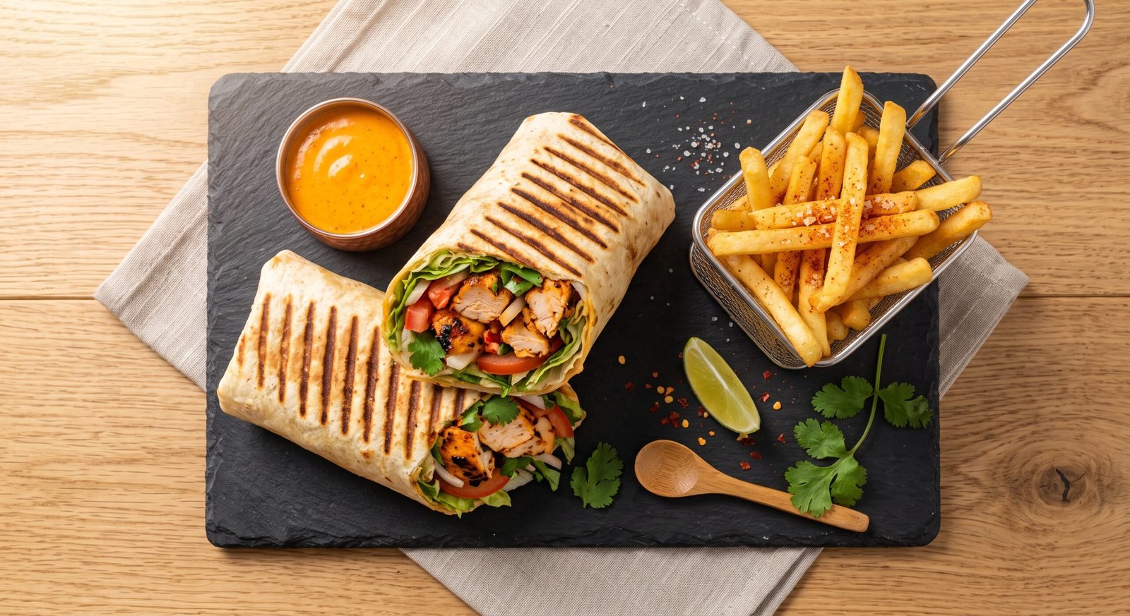Peri Peri Chicken Wrap Meal